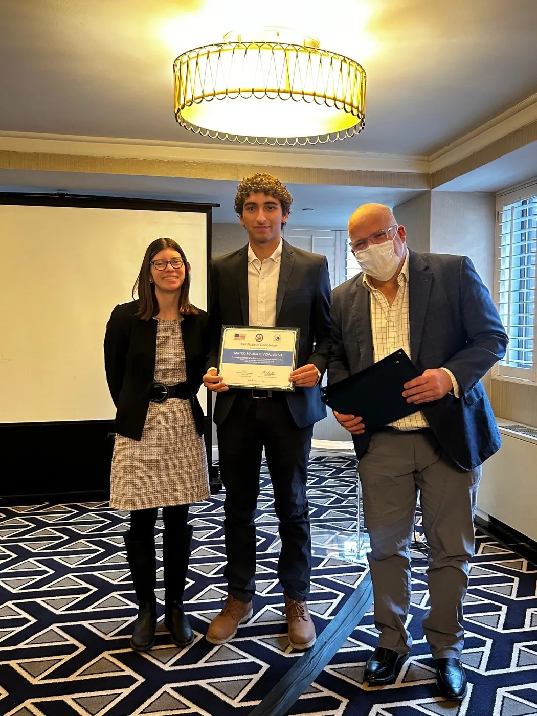 SUSI '26 - receiving the certificate