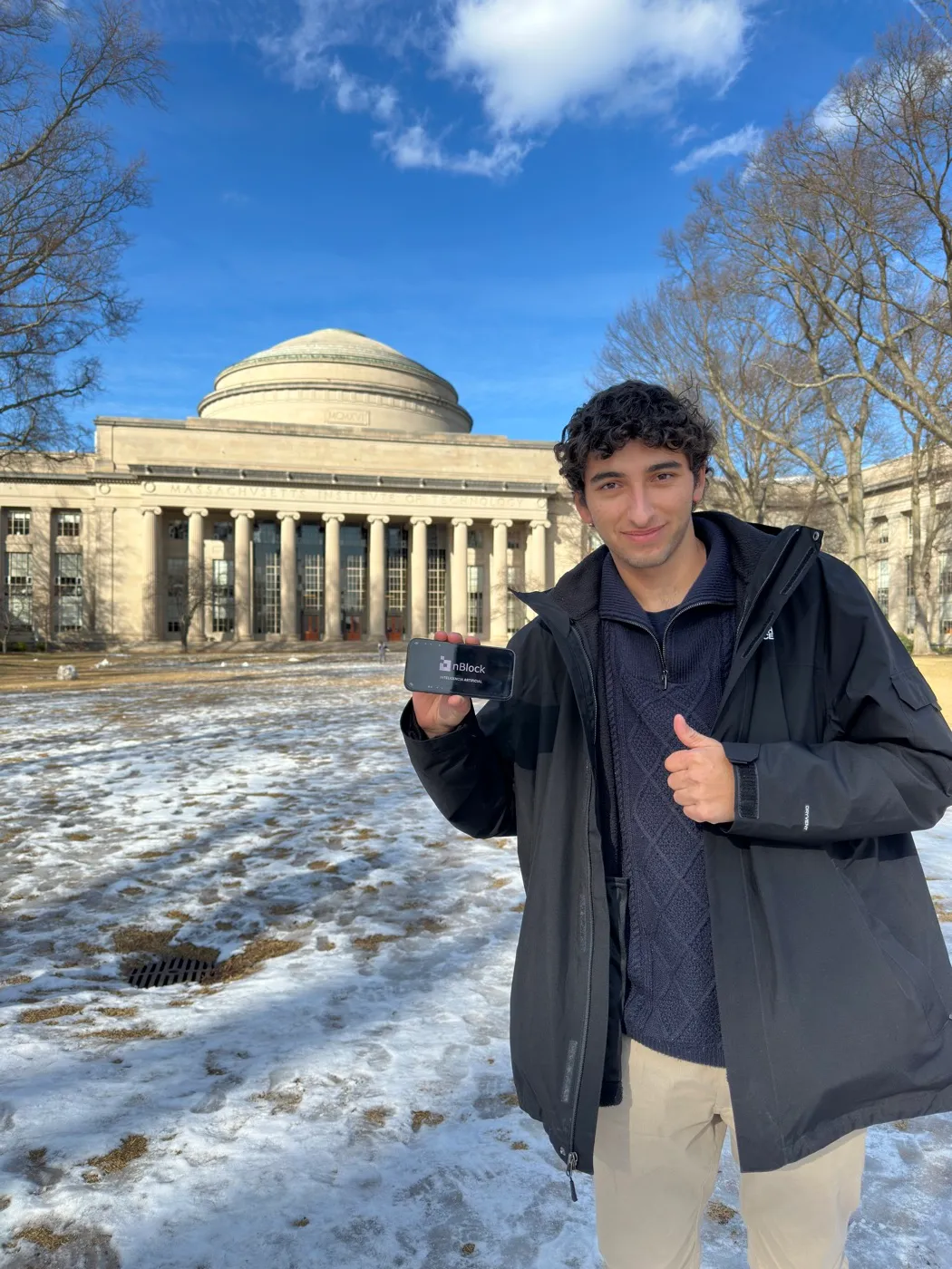 Mateo Vidal at MIT during the SUSI program